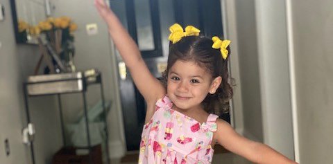 Melina after her recovery