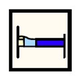 A hospital bed