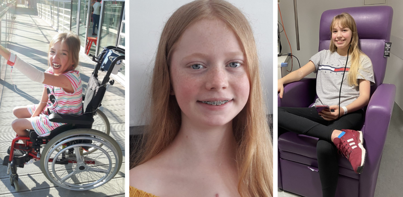 Patients Anna Freya and Caitlin