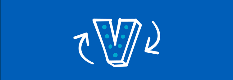 Blue banner with white V 'GOSH Voice' logo